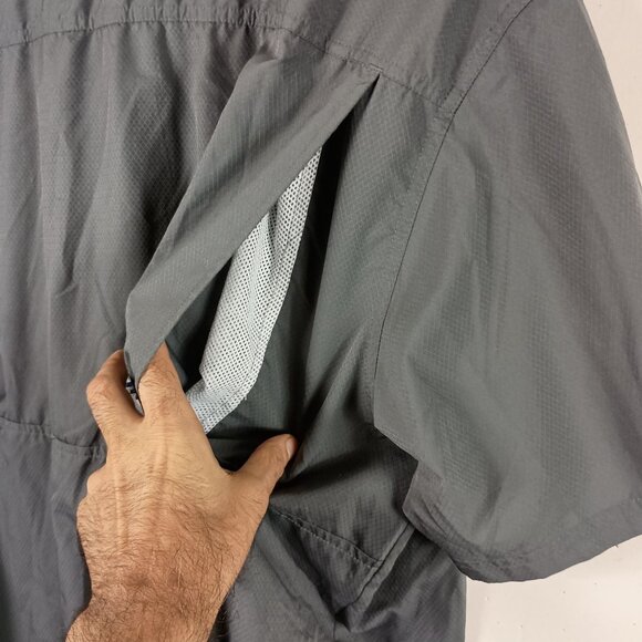 Columbia PFG Slack Tide Shirt Mens XXL Gray Fishing Vented UPF 50 Gorpcore - Picture 5 of 9